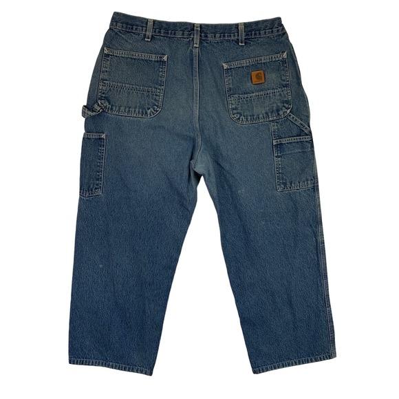 Carhartt Other - VTG Y2K Carhartt Loose Dungaree Fit B13 DST Skate Blue Jeans 38x26 Cyber Baggy